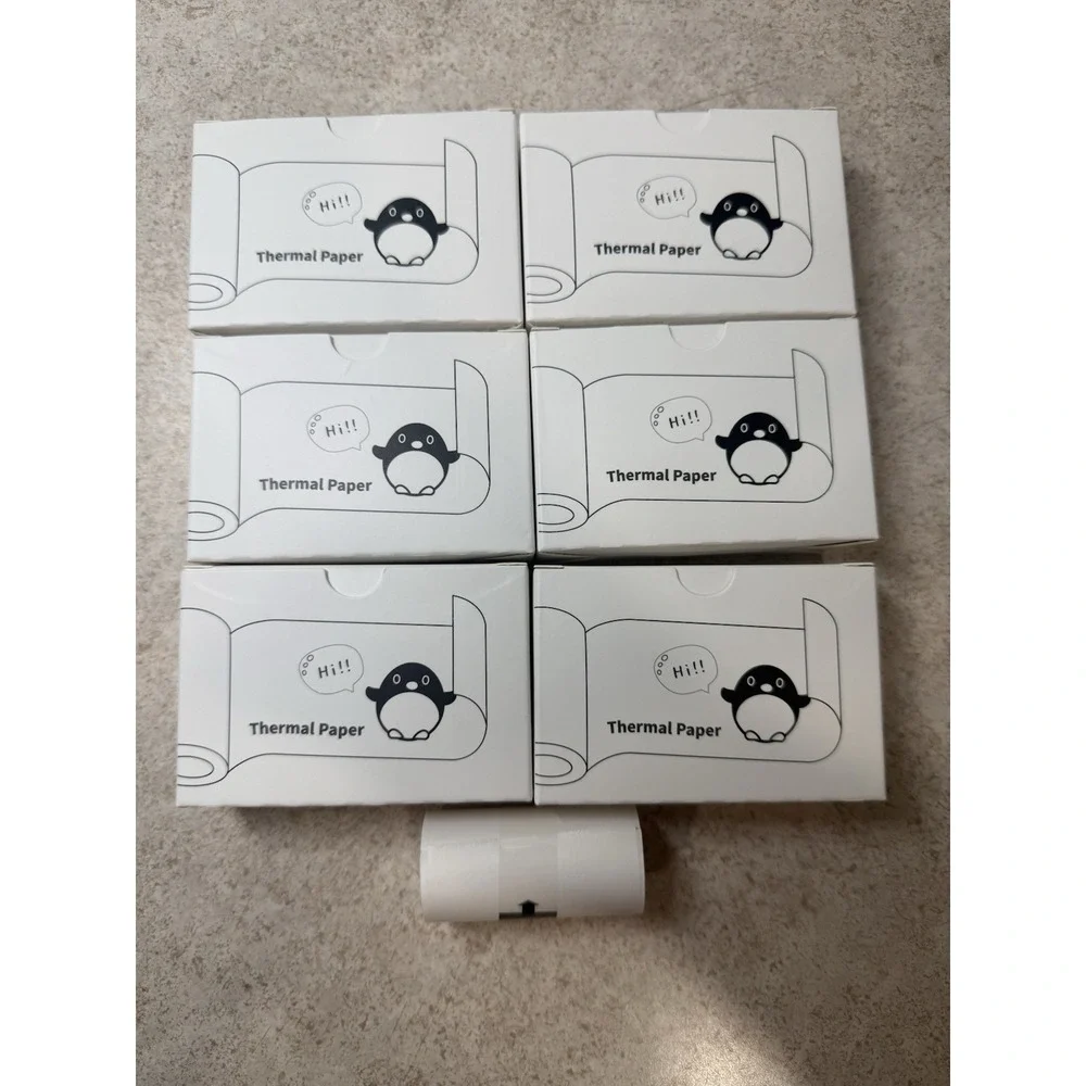 New 18 Rolls Mini Thermal Printer Sticker Paper 57 X 30mm Self Adhesive Labels N